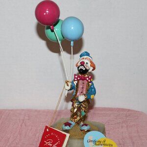 Ron Lee Clown Sculpture Figure Balloons Balloons